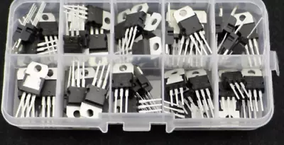 50Pcs 10 Types Voltage Regulator IC Assortment Assorted Kit L78 Series LM317 USA • $14.69