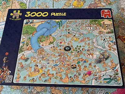 The Swimming Pool 3000 Piece Jan Van Haasteren Jigsaw Puzzle • £5.50