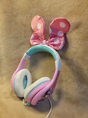 KIDdesigns MM-140.3XV7 Disney Minnie Mouse Bow-tique Headphones - Pink/White • $9.97