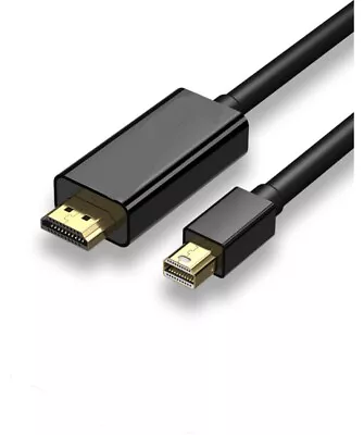 1.8m Mini DisplayPort DP To HDMI Male Thunderbolt Adapter Cable 4K  For Macbook • £5.89