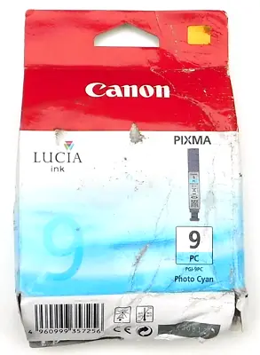 GENUINE CANON PGI 9 PHOTO CYAN Ink Cartridge PIXMA PRO 9500 MARK 2 • £6.90