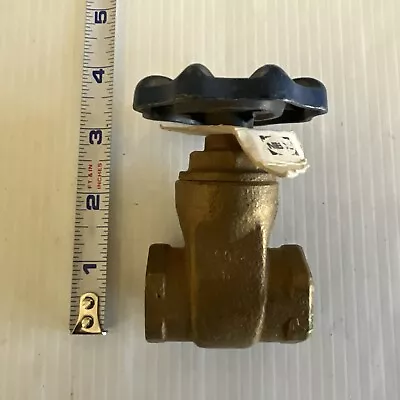 Nibco Manual Bronze Wedge Gate Valve 3/4in • $18.04