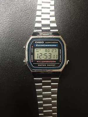 £25 • Buy Casio Alarm Chrono A168 3298 - Stainless Steel/Vintage Quartz Watch