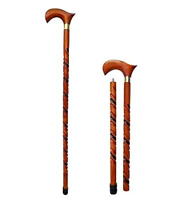$21.08 • Buy Wooden Walking Sticks Regular Accessories Wood Walk Canes Gift For Men/Women/Dad