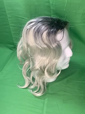 WIG Sexy  2 Tone Mixed Black/white  Soft Silky Daily Wear With Clip Cosplay Hair • $24.99