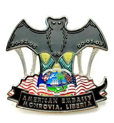 Rare U.S. Embassy Monrovia MSG Marine Corps Security Detachment Challenge Coin. • $54.99