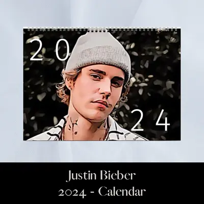 Justin Bieber 2024 Calendar - Vintage Artistic Design • $34.99