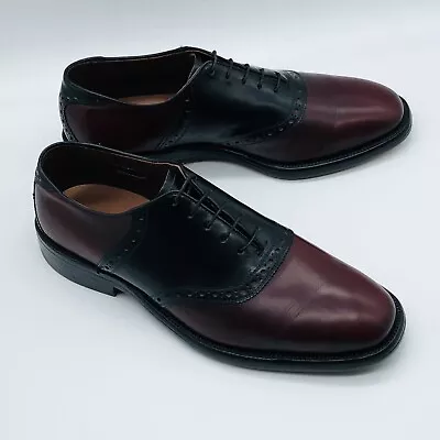 VINTAGE 70s | ALLEN EDMONDS 8.5E POLO SADDLE SPECTATOR OXFORD DRESS SHOES 8224 • $295