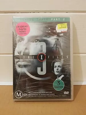 The X Files Season 3 Part 2 DVD 1995 Sealed New Region 4 Free AUS Post • $8.50