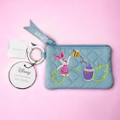 Vera Bradley Disney Winnie The Pooh Piglet Zip ID Case Wallet Coin Purse 5 X3  • $24