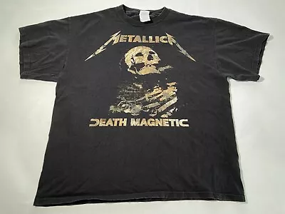 Metallica Death Magnetic Black Graphic T Shirt Sz L • $24