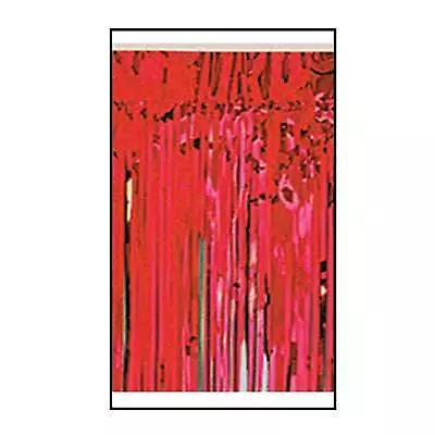 1-Ply FR Metallic Fringe Drape-Red • $5.78