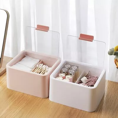 Q-tip Holder Cotton Balls Dispenser Box Swab Canisters Makeup Pads Container • $20.88