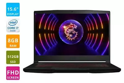 MSI Thin GF63 12UDX-450AU 15.6  Full HD I7 12th Gen RTX3050 Gaming Laptop (8GB • $1203.38