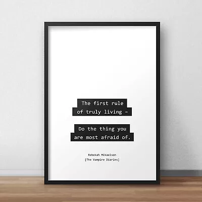 The Vampire Diaries Truly Living Quote Poster • £4.99