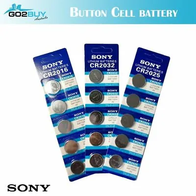 Sony CR2032 CR2016 CR2025 Button Cell 3V Lithium Cell Bulk Sale Exp2027 • $6.69