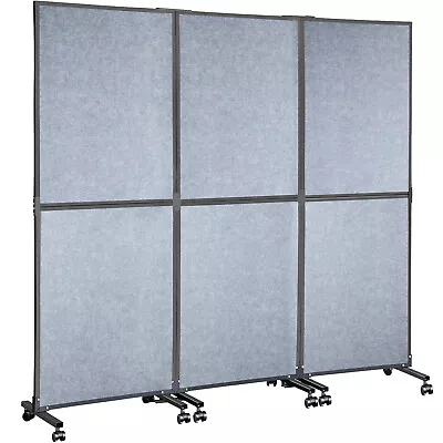 VEVOR Room Divider Wall Office Partition 66/71/89/142/216/ Inch Privacy Screen • $240.99