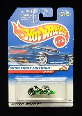 Hot Wheels 1998 First Editions Go Kart #651 ** VINTAGE ** MGW & 5SP WHEELS ** • $12.82