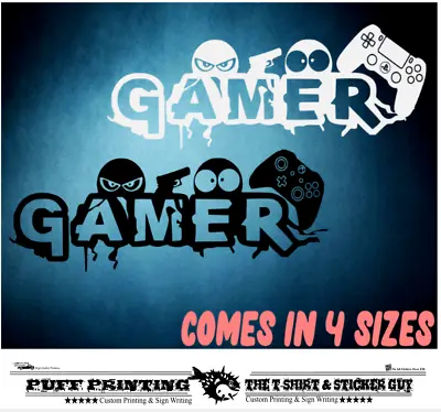 Gamer Eat Sleep Game Room PS4 Xbox Quote Wall Art Stickers Vinyl Home Decor.  • £3.99