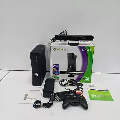 Microsoft Xbox 360S Console Model 1439 Gaming Bundle IOB • $28