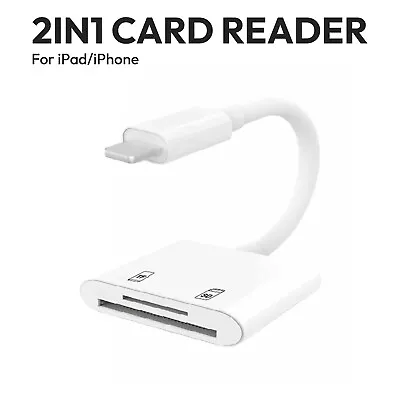 IPad IPhone To Micro SD TF Card Reader Digital Camera SD Card Reader Adapter UK • £17.86