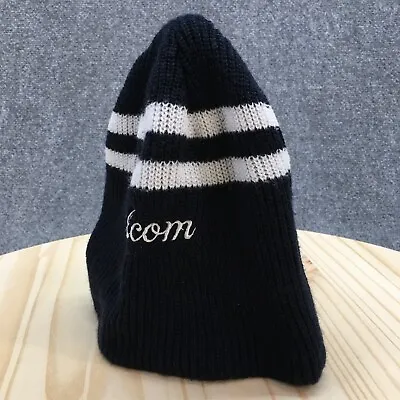 Volcom Beanie Hat Mens Black White Knitted One Size Logo Embroidered Casual • $17.09