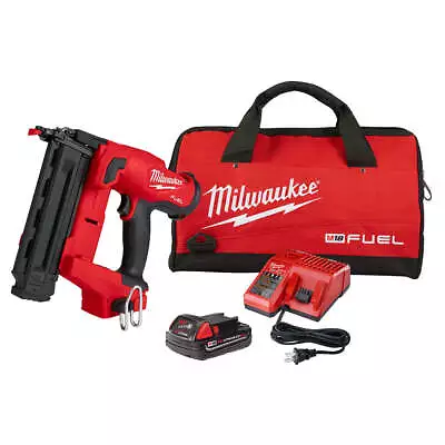 Milwaukee 2746-21Ct M18 FUEL 18V 18 Gauge Brad Nailer Kit • $379.05