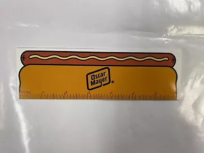 Vintage Rare HTF 7” Oscar Mayer Hot Dog Wiener Ruler Plastic Promo Advertisement • $13