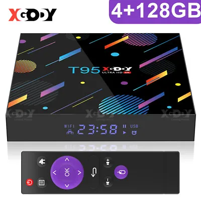 £50.99 • Buy XGODY NEW 5G WIFI Android 10.0 Smart TV BOX 6K Quad Core 4+128GB Media Player UK