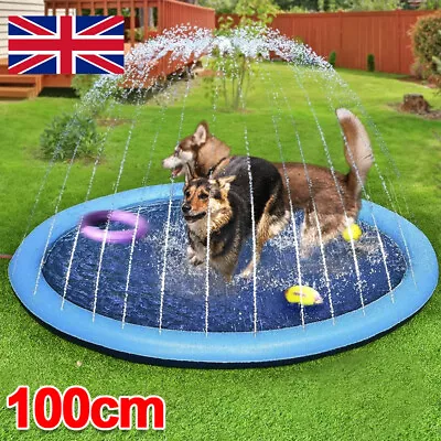 Dog Pet Splash Sprinkler Paddling Water Swimming Pool Wet Cool Outdoor Gardens • £7.89