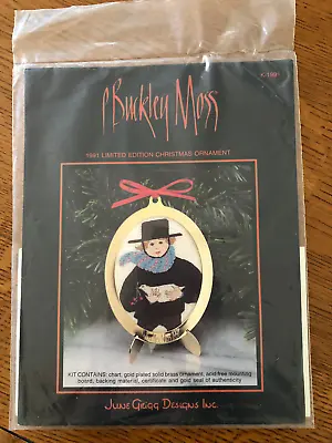 P BUCKLEY MOSS Limited Edition Christmas Ornament Kit 1990 Boy June Grigg Design • $11.50