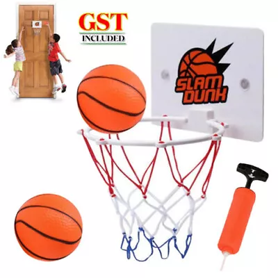 Basketball Hoop Ring Door Wall Mounted Pump Dunk Indoor For Kids Children Toy UK • £7.43