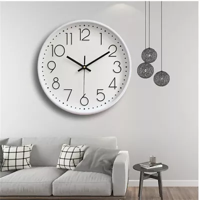 $11.55 • Buy Wall Clock Quartz Round Square Wall Clock Silent Non-Ticking Battery Operated
