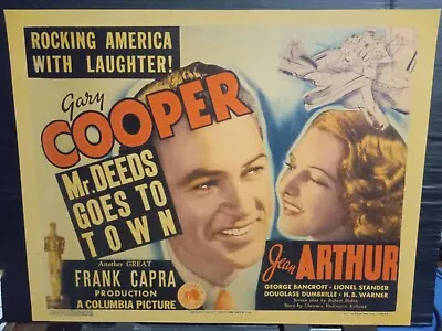 Title Card 1936 MR. DEEDS GOES TO TOWN Gary Cooper Jean Arthur Frank Capra • $495