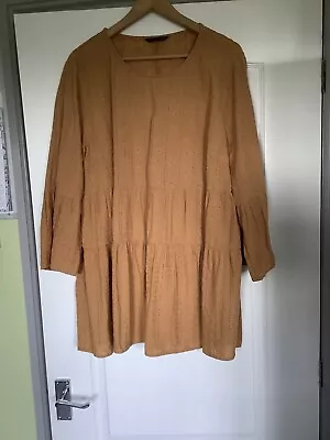 Mustard Coloured Tunic Top. Size 20/22 Great Condition. • £4.50