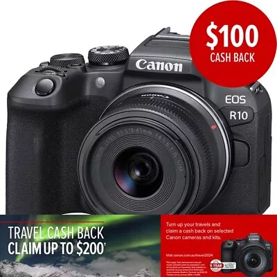 Canon EOS R10 APS-C Mirrorless Camera W 18-45mm Lens • $1648.85
