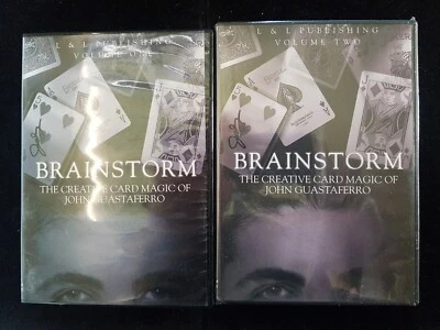 £4.99 • Buy Magic DVDs- Brainstorm- The Creative Card Magic Of John Guastaferro Volume 1 & 2