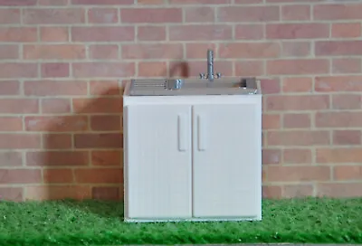 £8.99 • Buy Kitchen Sink Unit Dolls House 1:24 Scale (3D Printed)