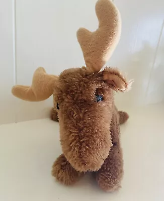 Vintage Dakin Moose 1978 Plush Stuffed Animal Shredded Ground Nutshell Clippings • $5