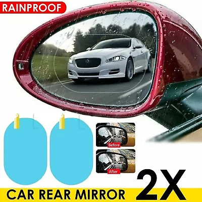 Car Rear View Mirror Anti-Fog Film Car Mirror Stickers Waterproof Window Films • $8.99