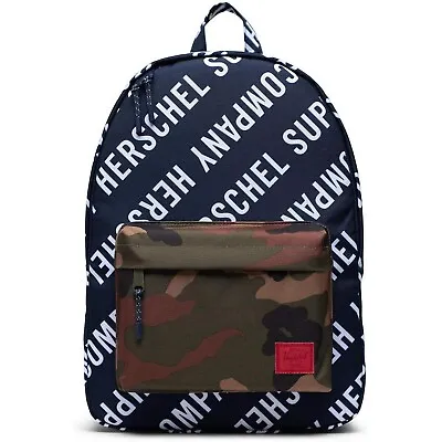 Herschel Supply Co. Classic Backpack Rucksack Sports Travel School Bag Navy Camo • £22.99