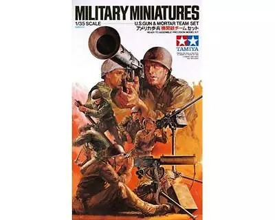 Tamiya 1/35 U.S. Gun & Mortar Team Figure Set (8) [TAM35086] • $7