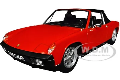 1972 Vw-porsche 914 1.7 Bahia Red 1/18 Diecast Model Car By Norev 187690 • $84.99