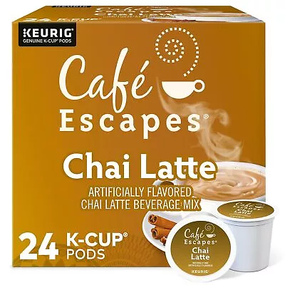 Café Escapes Chai Latte Single-Serve K-Cup Pods For Keurig - 24 Capsules • $18.99