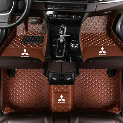 For Mitsubishi All Models Luxury Custom Car Floor Mats Waterproof PU Leather Pad • $91.28