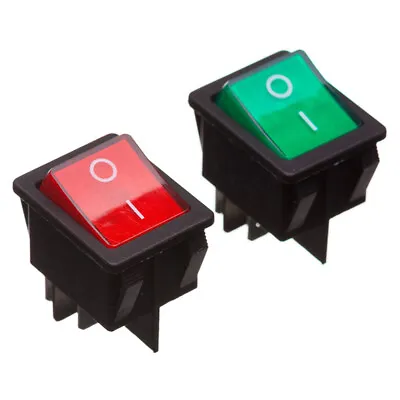 £2.42 • Buy Double Pole Rocker Switch Red And Green Options