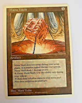 Magic The Gathering - Mana Vault - 4th Edition - VLP • $11.50