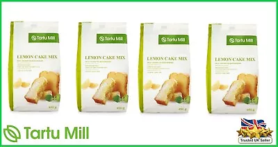 4x450g LEMON CAKE BAKING MIX JUST ADD WATER INSTANT DOUGH PREMIUM QUALITY 1.8kg • £11.49