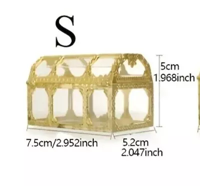$10.99 • Buy 1pc Fashion Vintage Treasure Chest Ring Necklace Earrings Jewelry Box Coin...