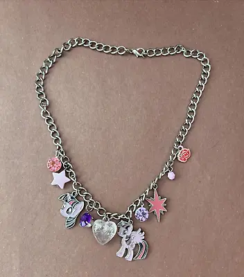 Silver Tone Chain My Little Pony Hasbro 2014 Charm Necklace 16  • $12